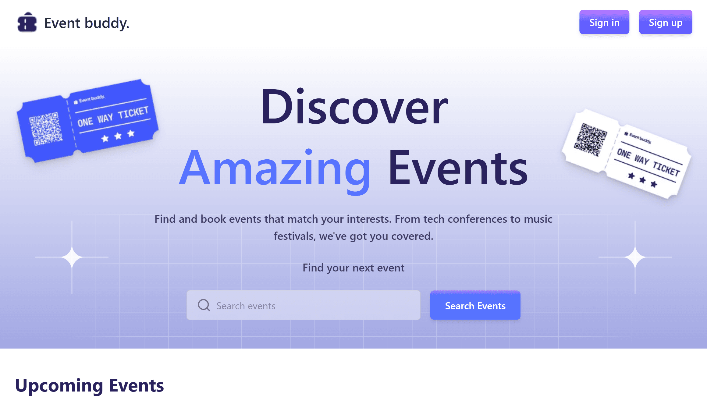 EventBuddy project screenshot